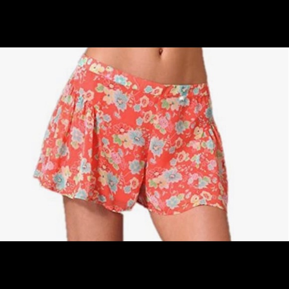 Free People Brand Flowy Floral Shorts Size 6 - Picture 1 of 5